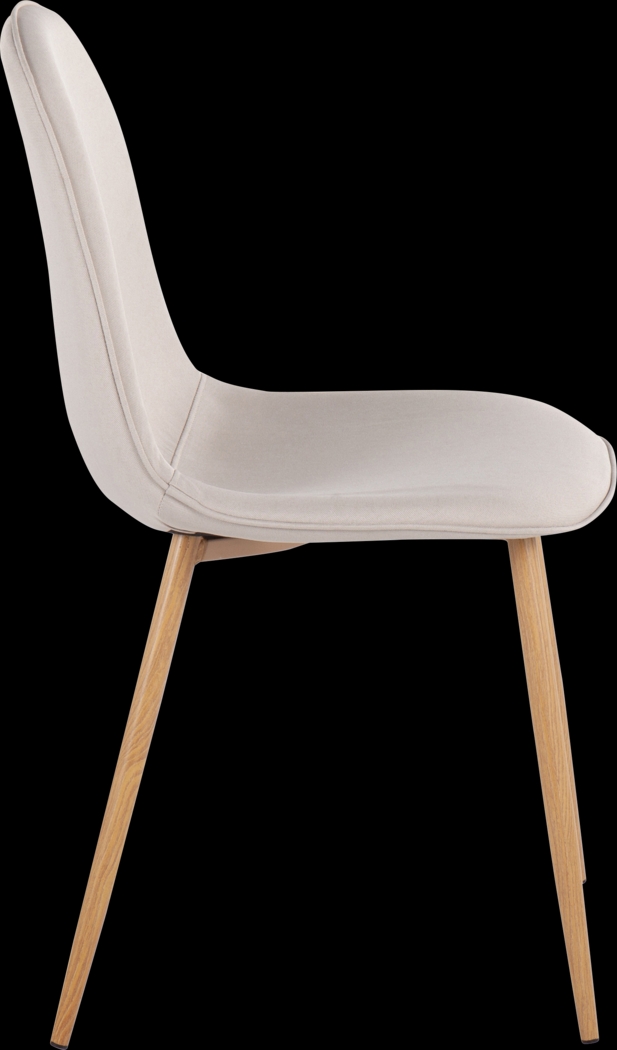 Faye Lane II Beige Side Chair, Set of 2 - Thumbnail - Image 3