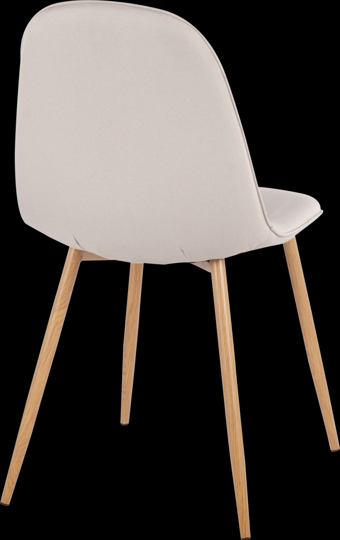 Faye Lane II Beige Side Chair, Set of 2 - Thumbnail - Image 4