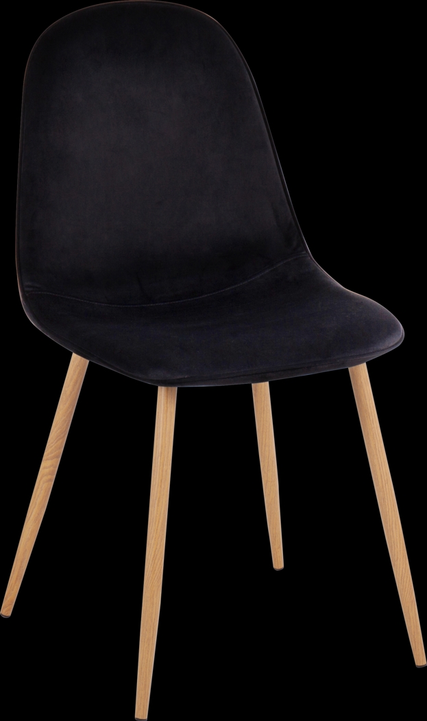 Faye Lane II Black Side Chair, Set of 2 - Thumbnail - Image 2