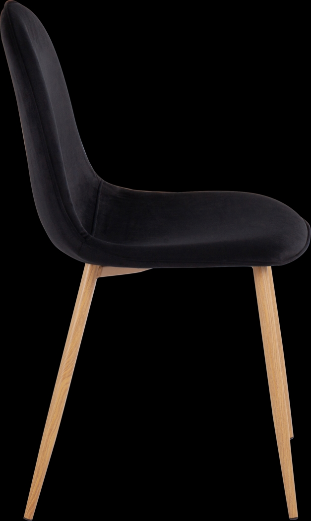 Faye Lane II Black Side Chair, Set of 2 - Thumbnail - Image 3