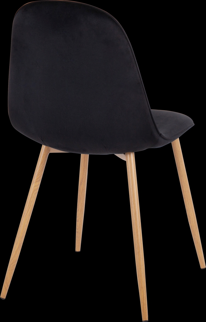 Faye Lane II Black Side Chair, Set of 2 - Thumbnail - Image 4
