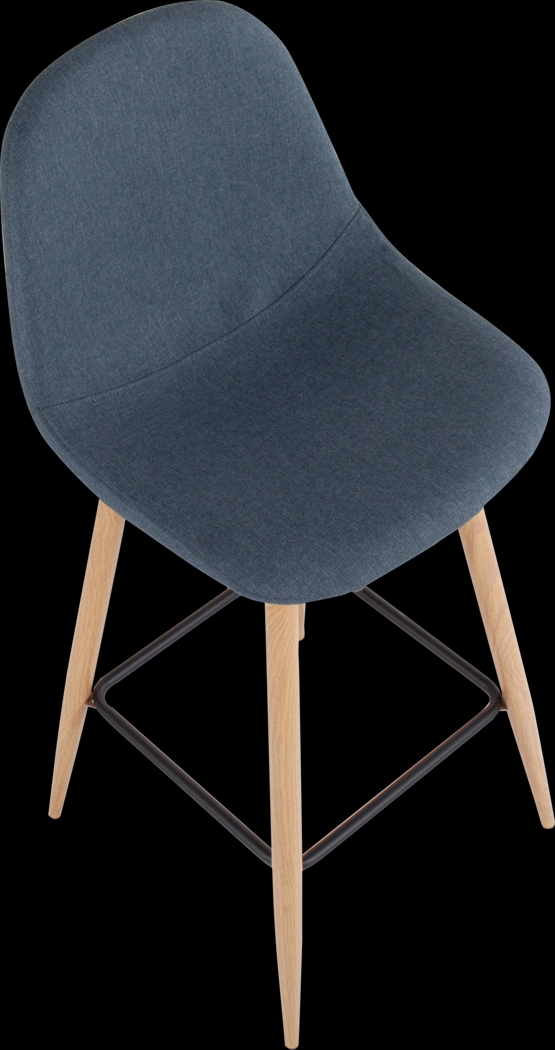 Faye Lane II Blue Barstools, Set of 2 - Thumbnail - Image 7