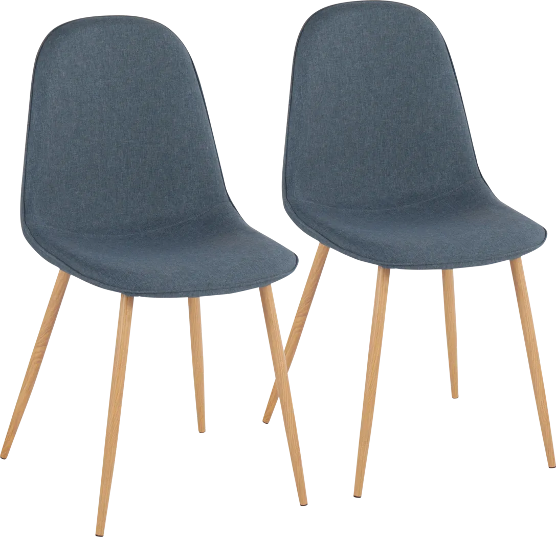 Faye Lane II Blue Side Chair, Set of 2 - Thumbnail - Image 1