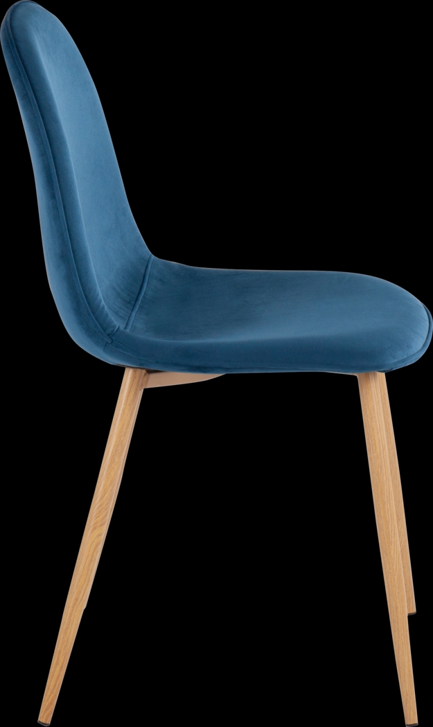 Faye Lane II Blue Side Chair, Set of 2 - Thumbnail - Image 3