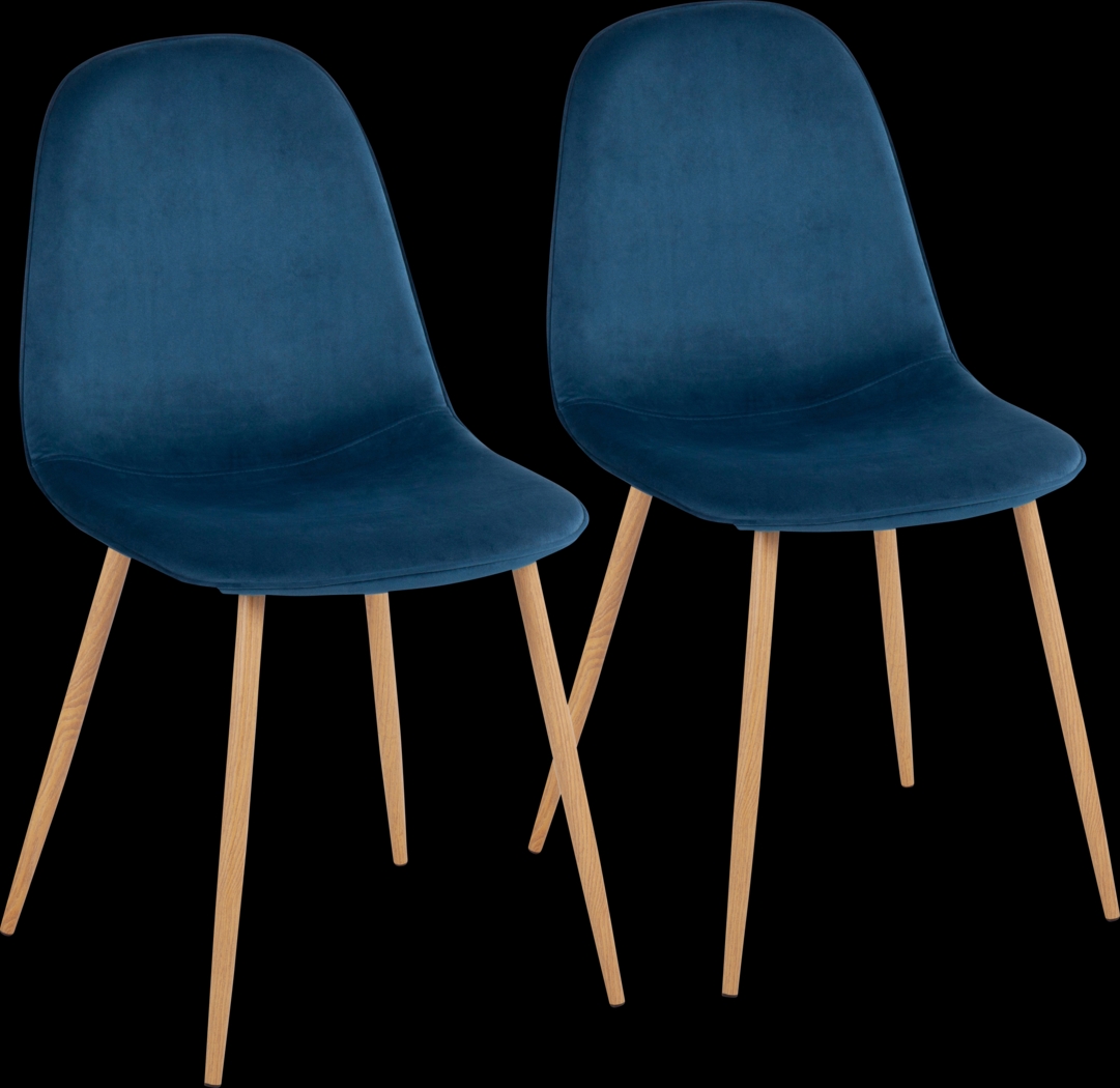 Faye Lane II Blue Side Chair, Set of 2 - Thumbnail - Image 1