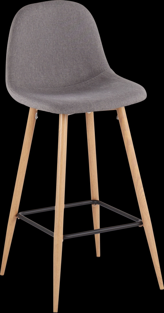 Faye Lane II Charcoal Barstool, Set of 2 - Thumbnail - Image 2