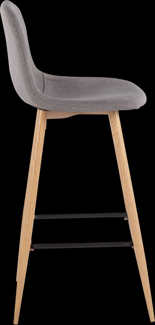 Faye Lane II Charcoal Barstool, Set of 2 - Thumbnail - Image 3