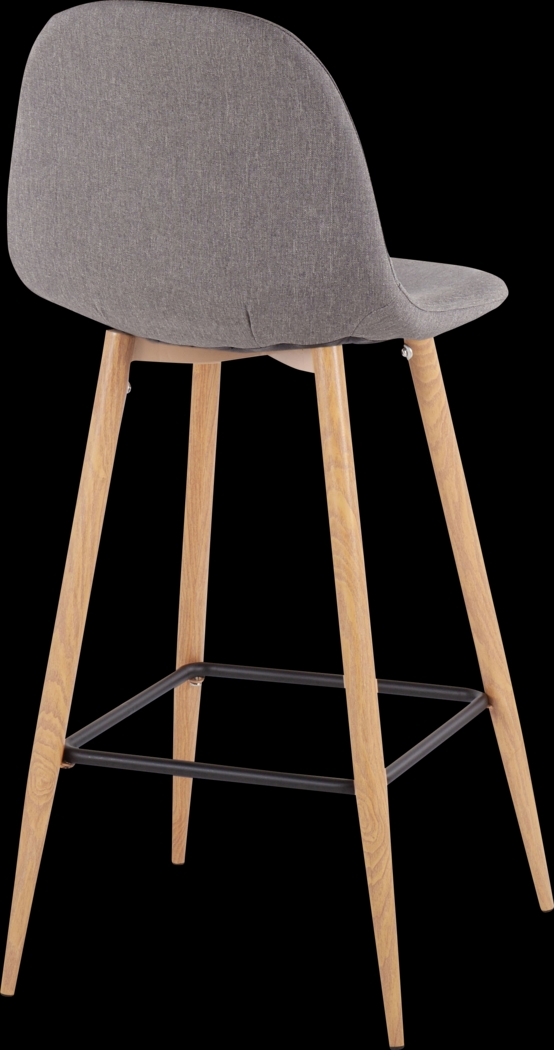 Faye Lane II Charcoal Barstool, Set of 2 - Thumbnail - Image 4