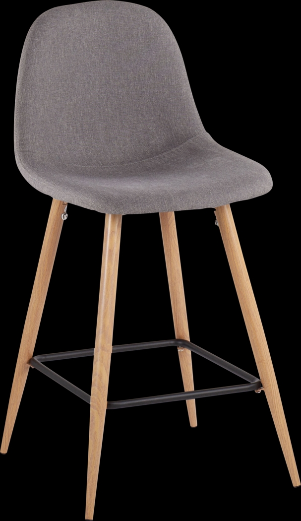 Faye Lane II Charcoal Counter Height Stool, Set of 2 - Thumbnail - Image 2