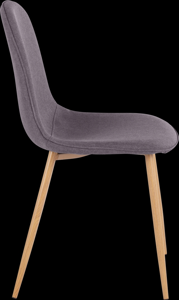 Faye Lane II Charcoal Side Chair, Set of 2 - Thumbnail - Image 3