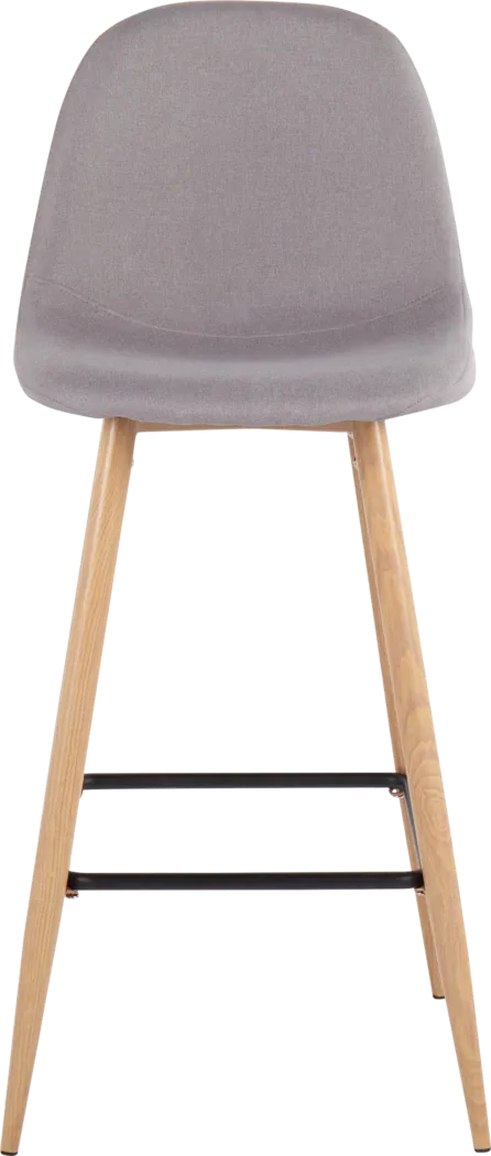 Faye Lane II Light Gray Barstool, Set of 2 - Thumbnail - Image 6