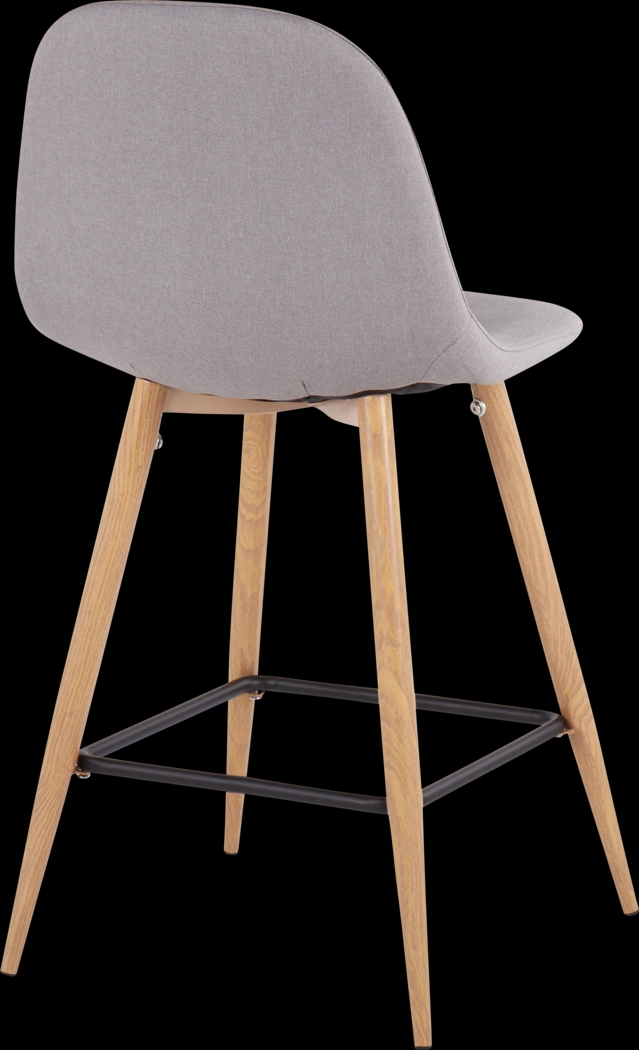 Faye Lane II Light Gray Counter Height Stool, Set of 2 - Thumbnail - Image 4