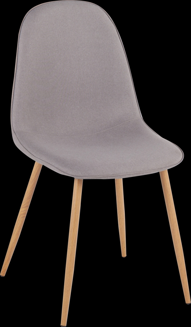 Faye Lane II Gray Side Chair, Set of 2 - Thumbnail - Image 2