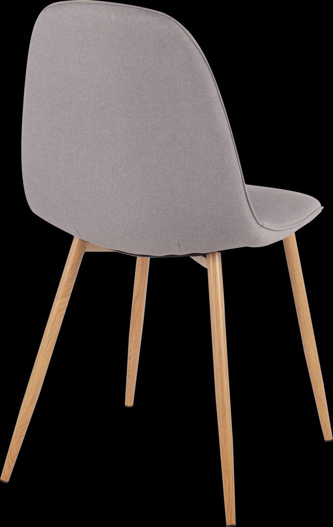 Faye Lane II Gray Side Chair, Set of 2 - Thumbnail - Image 4