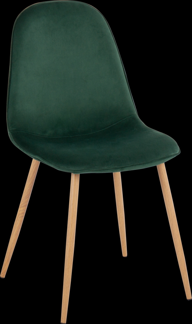 Faye Lane II Green Side Chair, Set of 2 - Thumbnail - Image 2