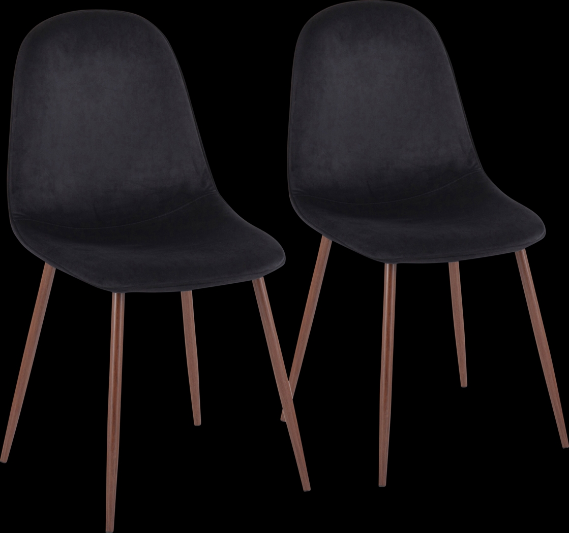 Faye Lane III Black Side Chair, Set of 2 - Thumbnail - Image 1