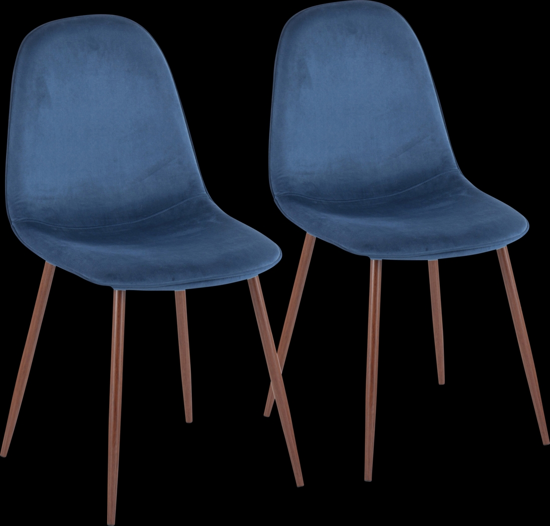 Faye Lane III Blue Side Chair, Set of 2 - Thumbnail - Image 1