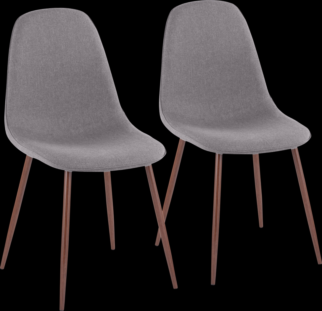 Faye Lane III Charcoal Side Chair, Set of 2 - Thumbnail - Image 1