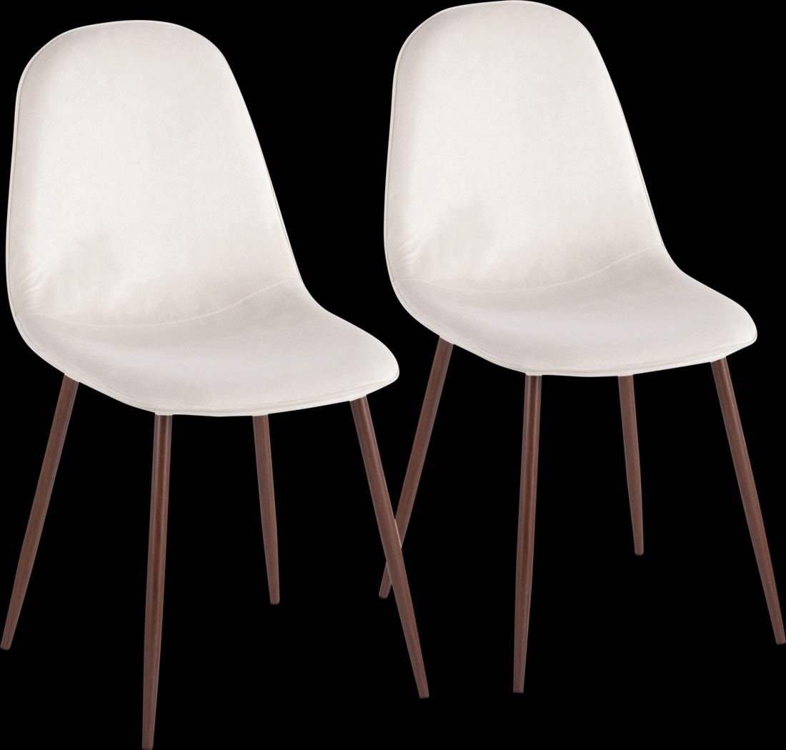 Faye Lane III Cream Side Chair, Set of 2 - Thumbnail - Image 1