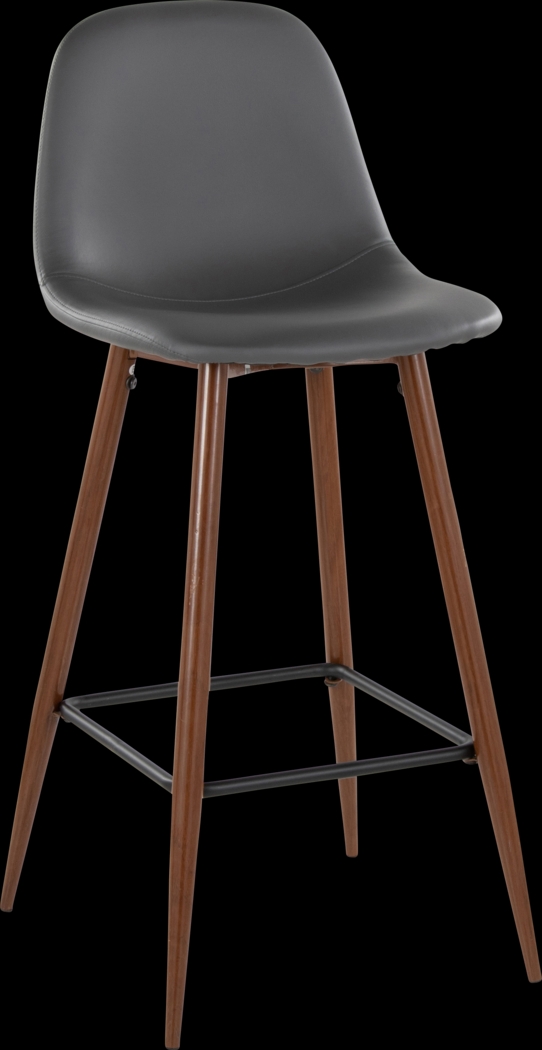 Faye Lane III Gray Barstool, Set of 2 - Thumbnail - Image 4