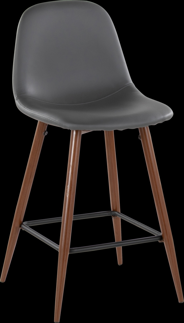 Faye Lane III Gray Counter Height Stool, Set of 2 - Thumbnail - Image 4