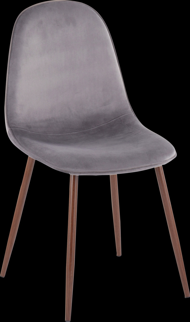 Faye Lane III Gray Side Chair, Set of 2 - Thumbnail - Image 2