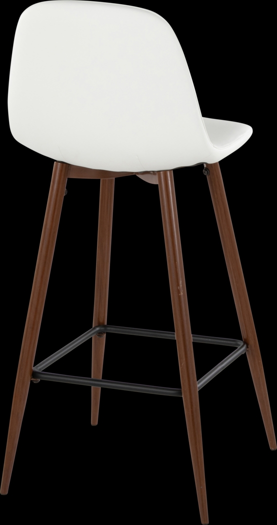 Faye Lane III White Barstool, Set of 2 - Thumbnail - Image 6