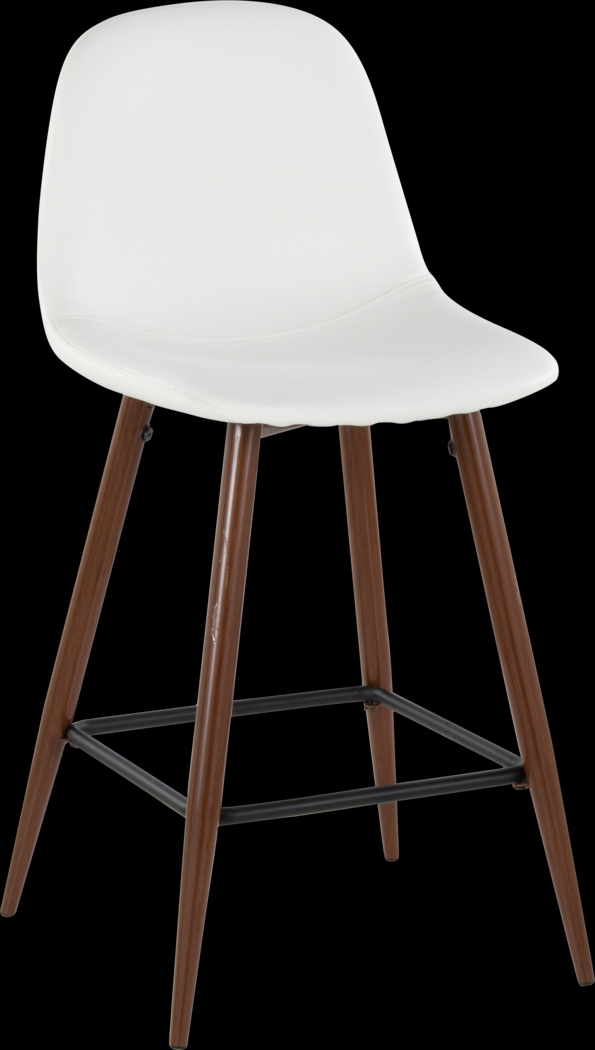Faye Lane III White Counter Height Stool, Set of 2 - Thumbnail - Image 4