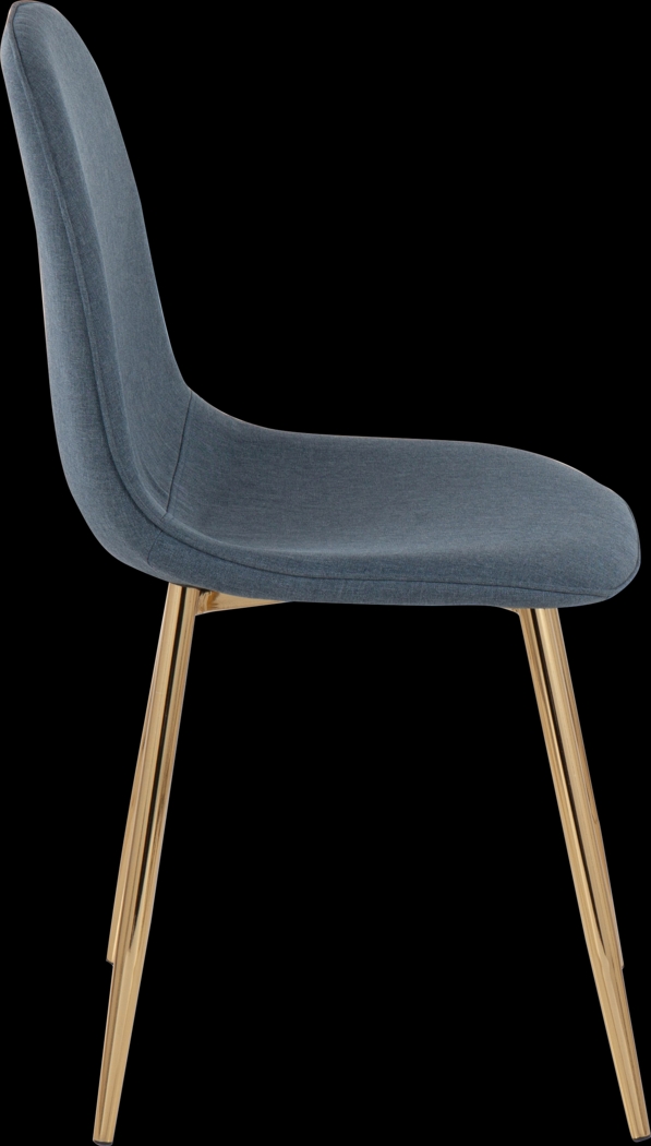 Faye Lane V Blue Side Chair, Set of 2 - Thumbnail - Image 3