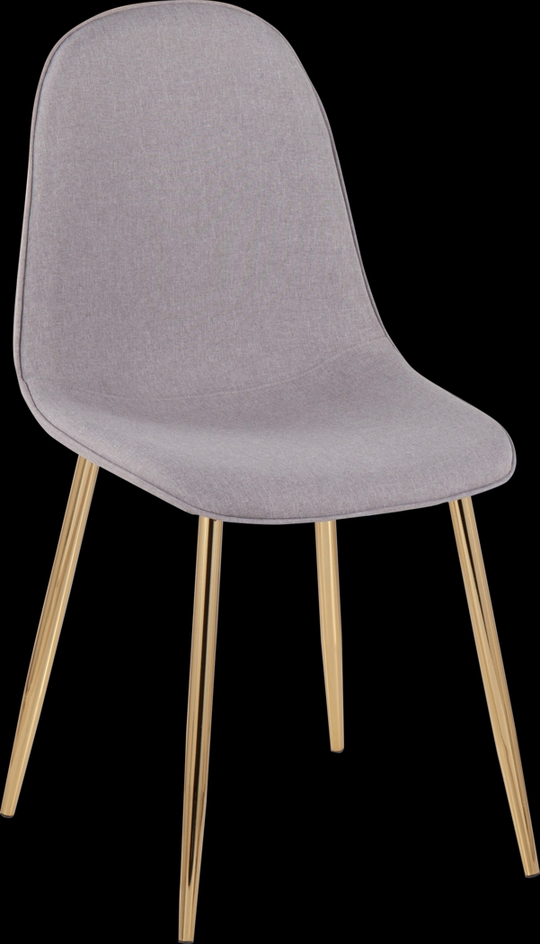 Faye Lane V Gray Side Chair, Set of 2 - Thumbnail - Image 2