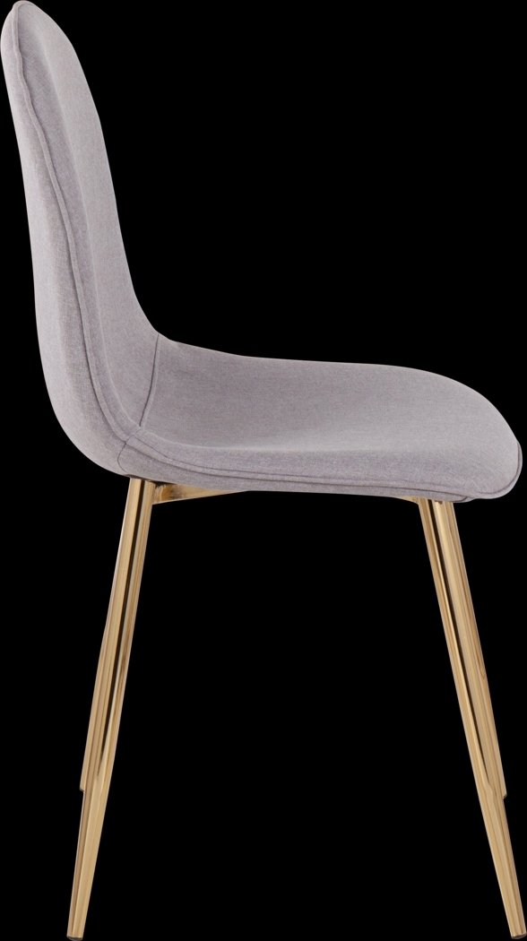 Faye Lane V Gray Side Chair, Set of 2 - Thumbnail - Image 3