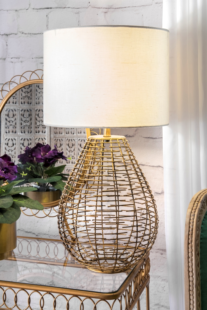 Fayelle Gold Lamp - Thumbnail - Image 2