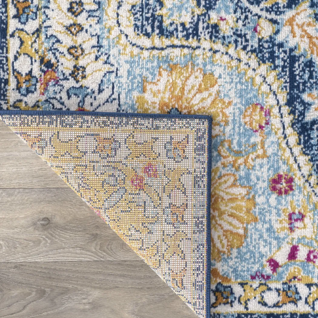 Fayian Navy 5' x 7' Rug - Thumbnail - Image 8