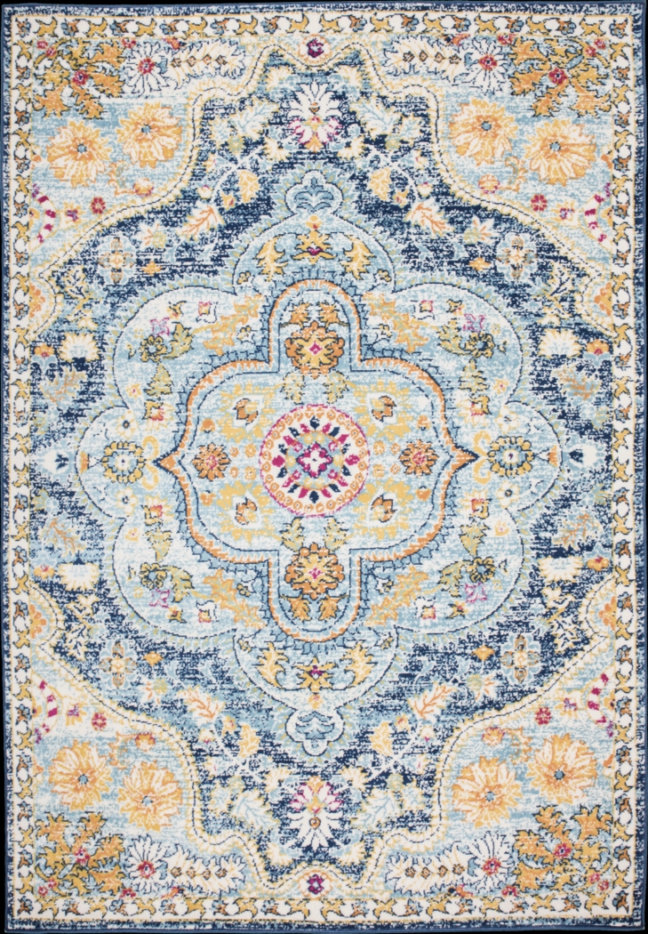 Fayian Navy 7'10 x 10' Rug - Thumbnail - Image 1