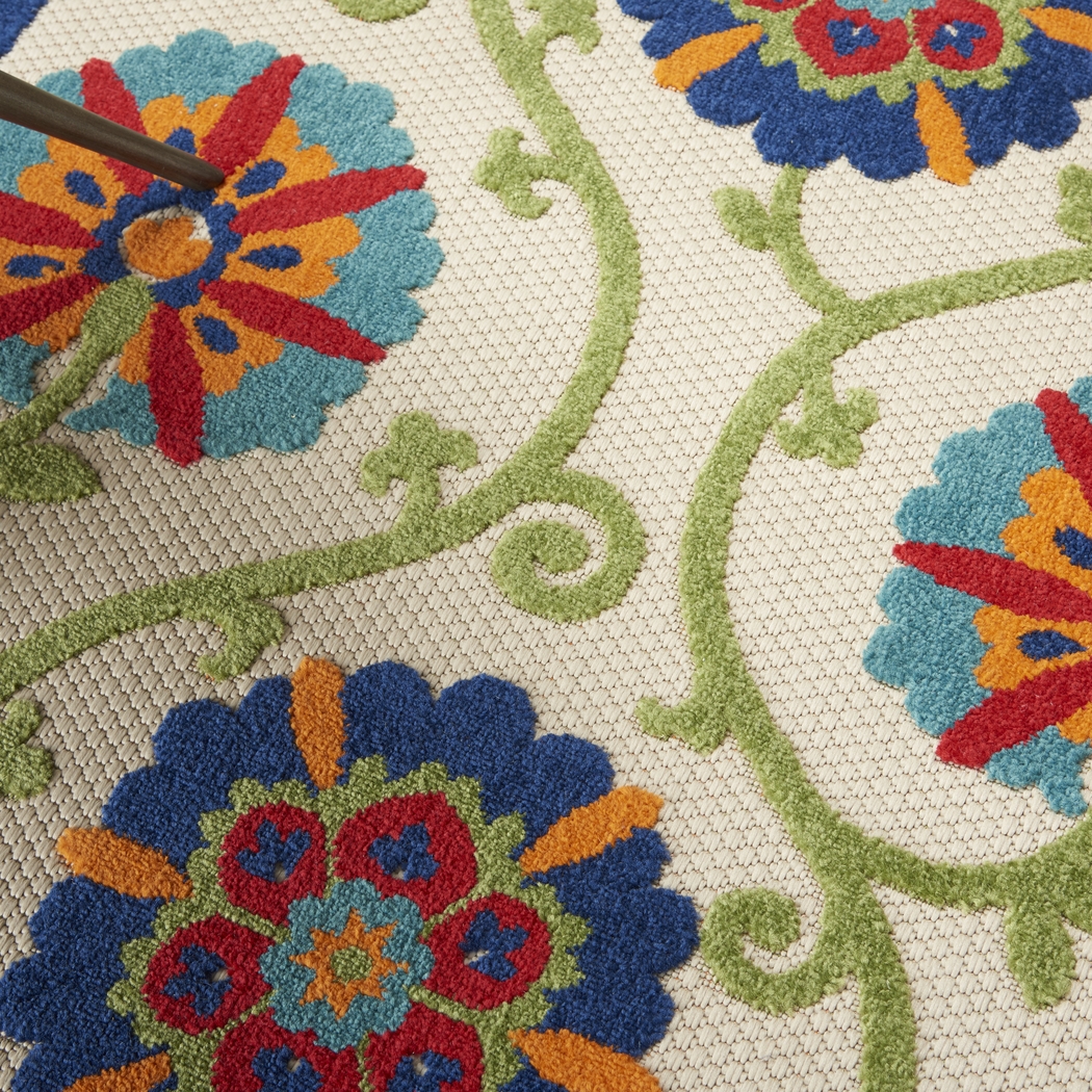 Faylen Blue 5'3 x 7'5 Indoor/Outdoor Rug - Thumbnail - Image 5