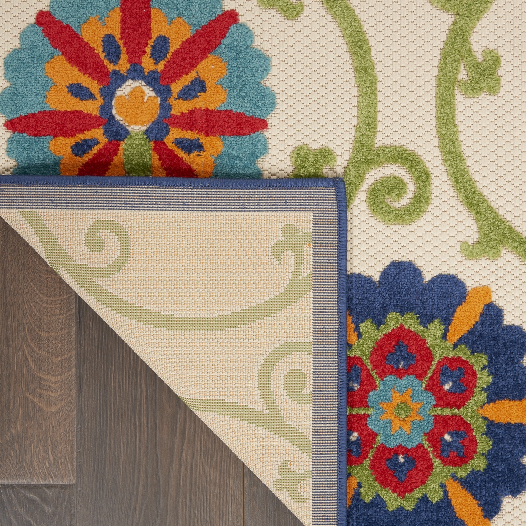 Faylen Blue 5'3 x 7'5 Indoor/Outdoor Rug - Thumbnail - Image 8