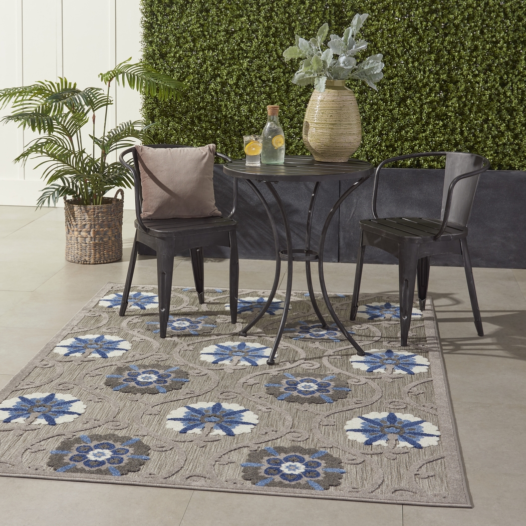 Faylen Gray 8' x 11' Indoor/Outdoor Rug - Thumbnail - Image 10