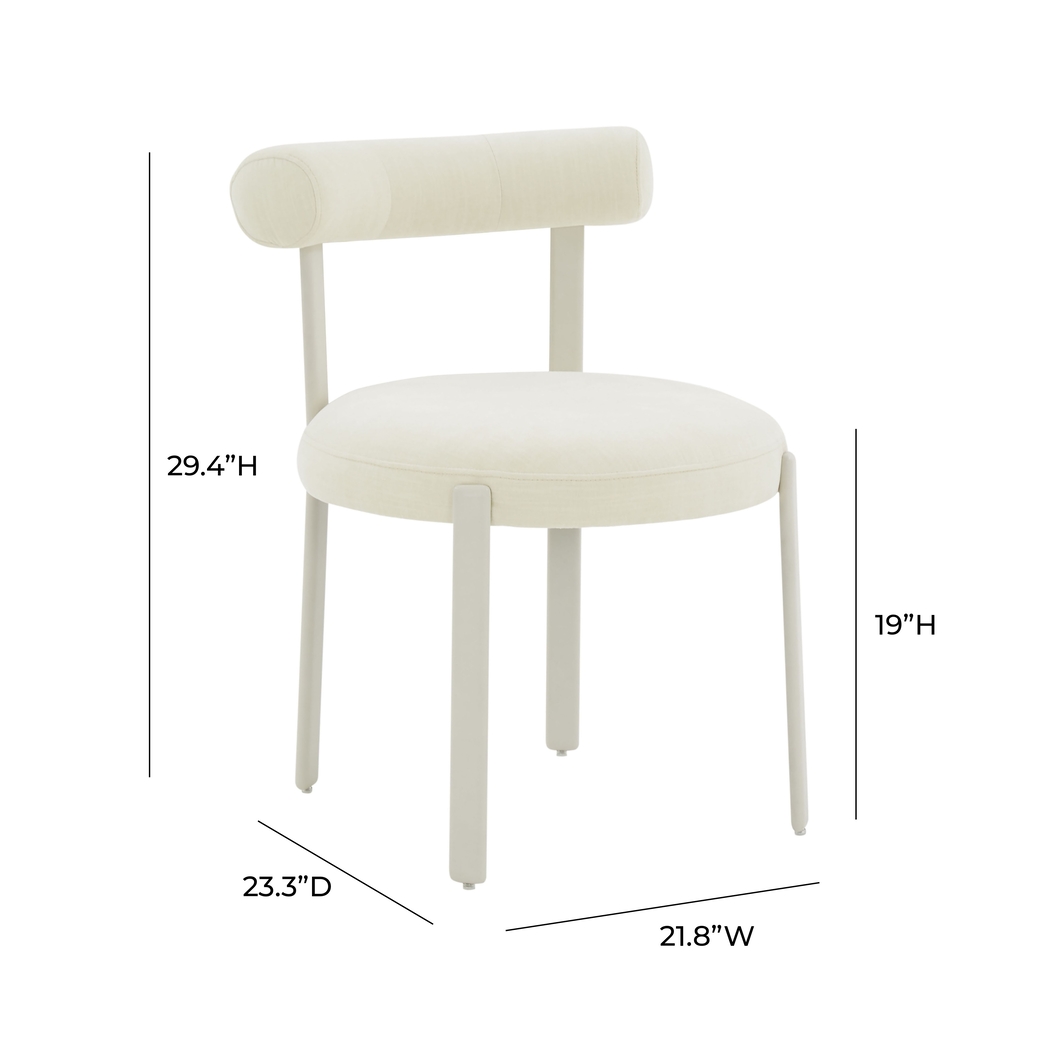 Fayrene Cream Dining Chair - Thumbnail - Image 7