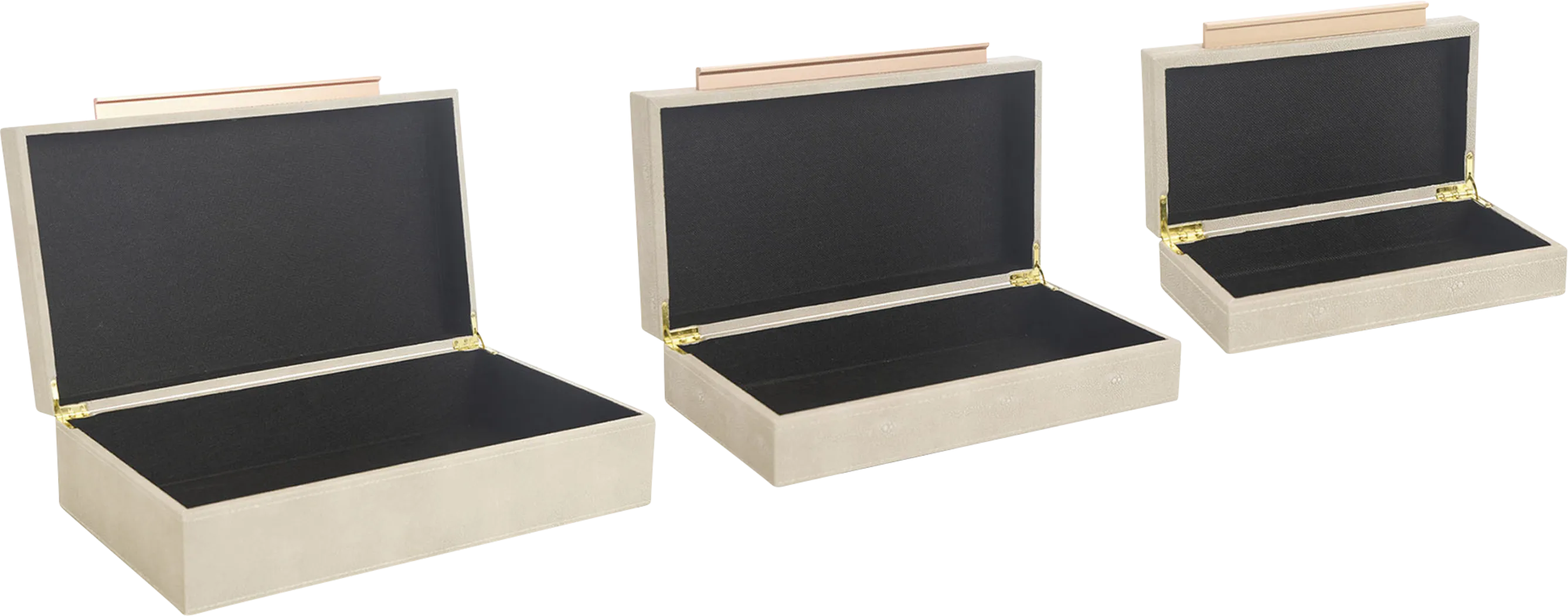 Fazari Taupe Decorative Box, Set of 2 - Thumbnail - Image 4