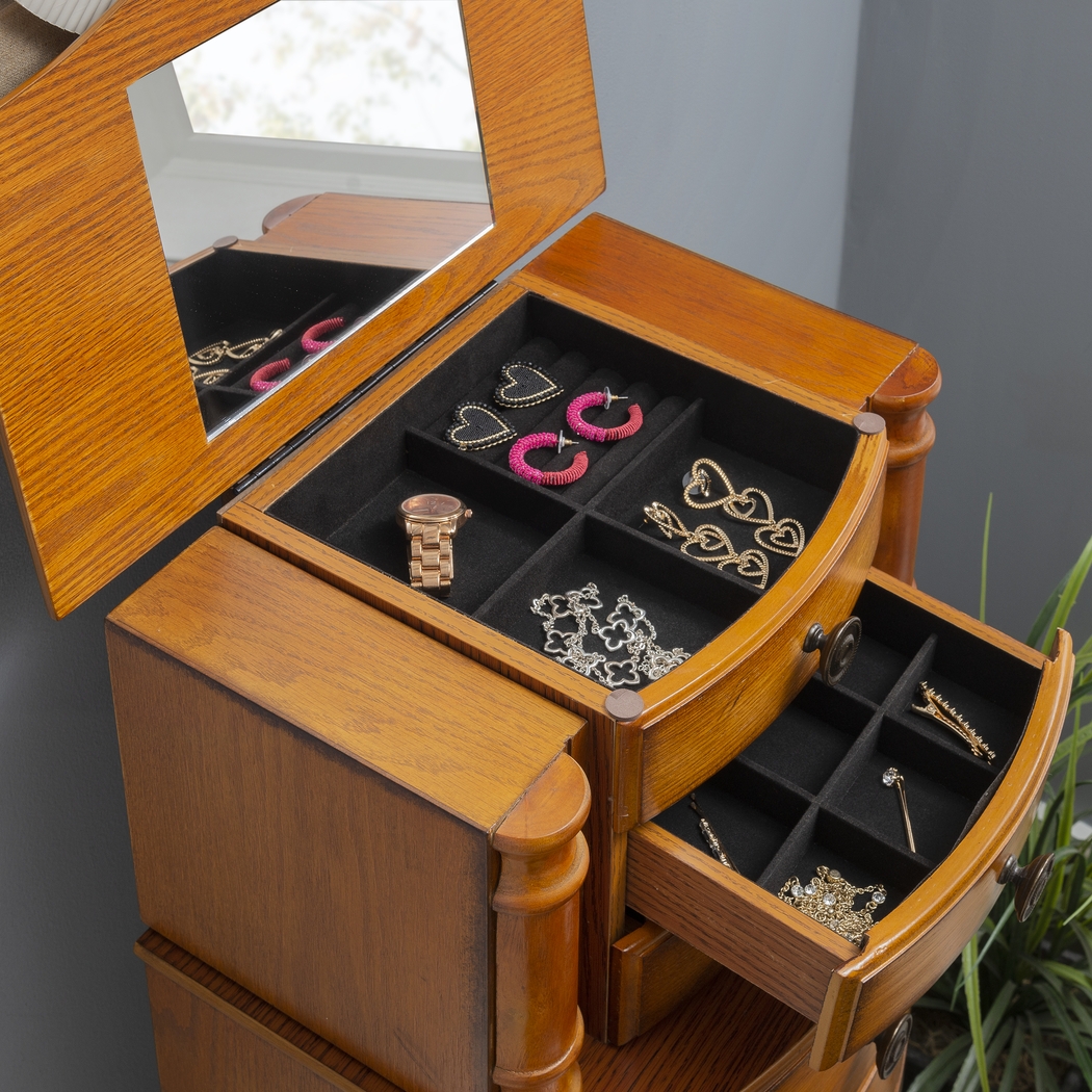 Fazio Brown Jewelry Armoire - Thumbnail - Image 11