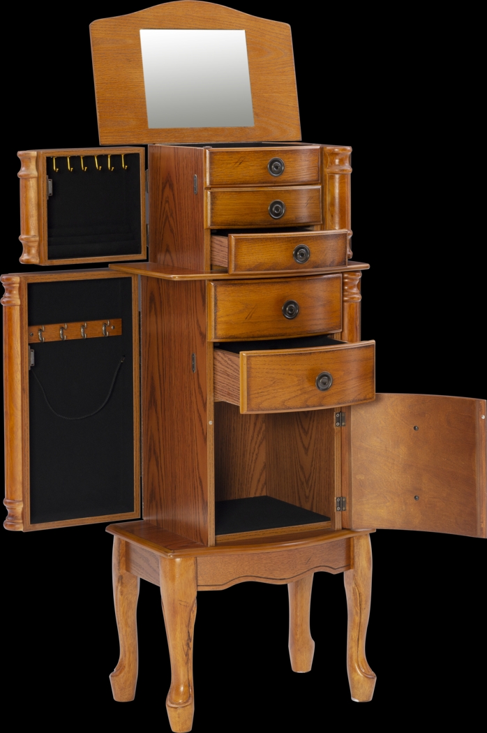 Fazio Brown Jewelry Armoire - Thumbnail - Image 9