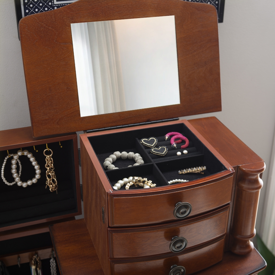 Fazio Cherry Jewelry Armoire - Thumbnail - Image 13