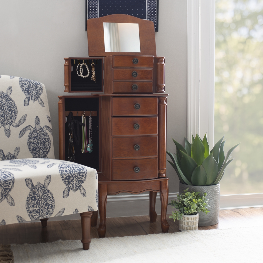 Fazio Cherry Jewelry Armoire - Thumbnail - Image 3