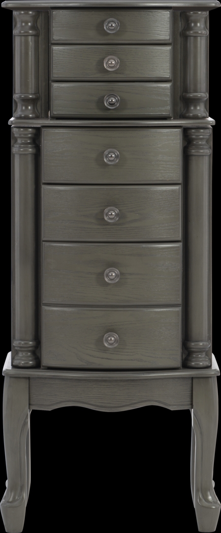 Fazio Gray Jewelry Armoire - Thumbnail - Image 3