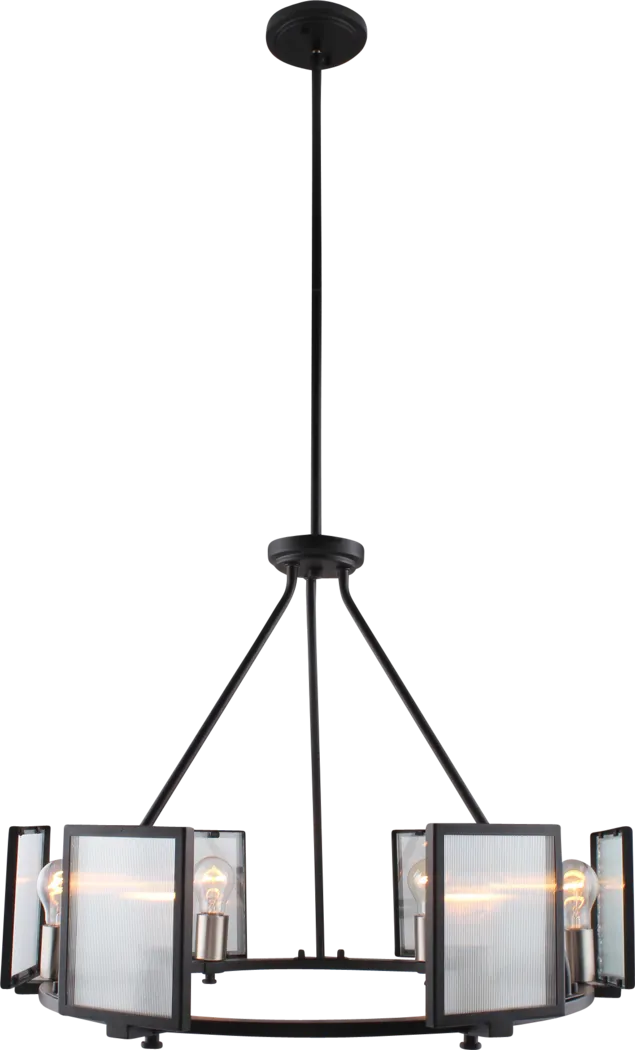 Feara Shade Black Chandelier - Thumbnail - Image 1