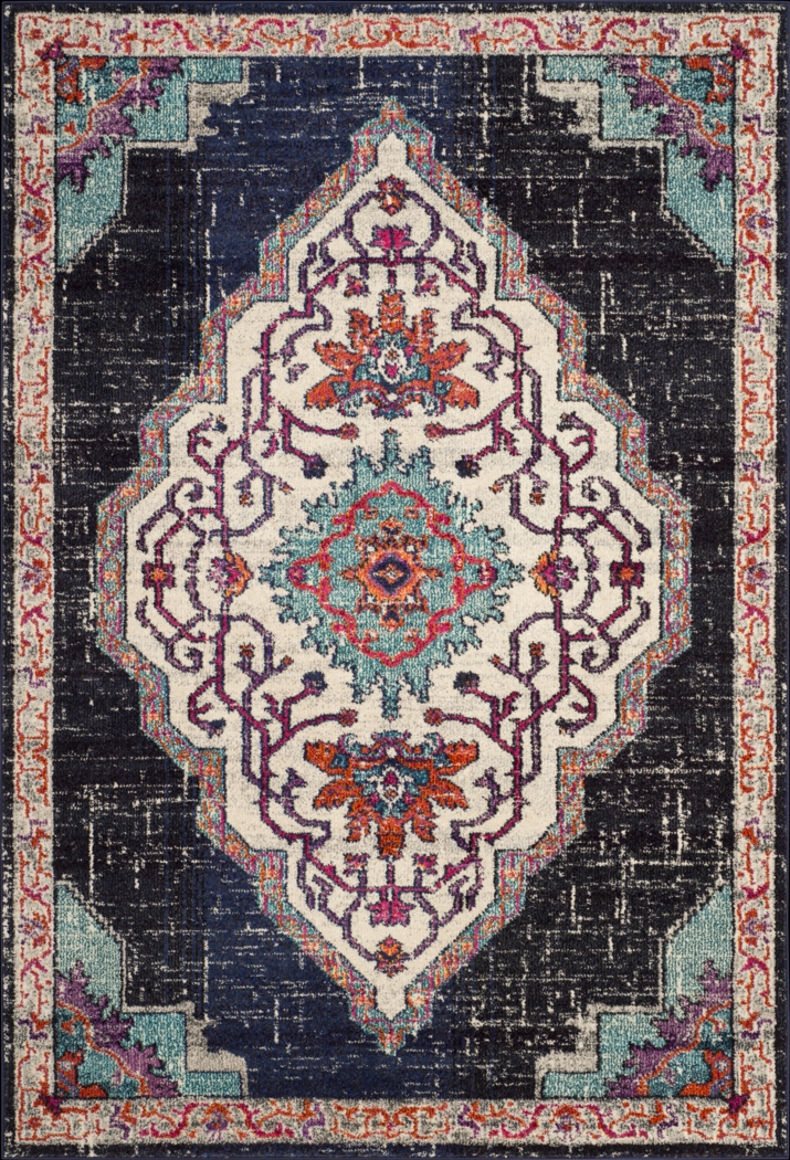 Featherbrook Black 6'7 x 9'2 Rug - Thumbnail - Image 1