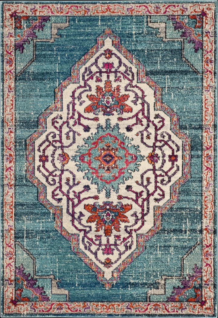 Featherbrook Blue 5'1 x 7'7 Rug - Thumbnail - Image 1