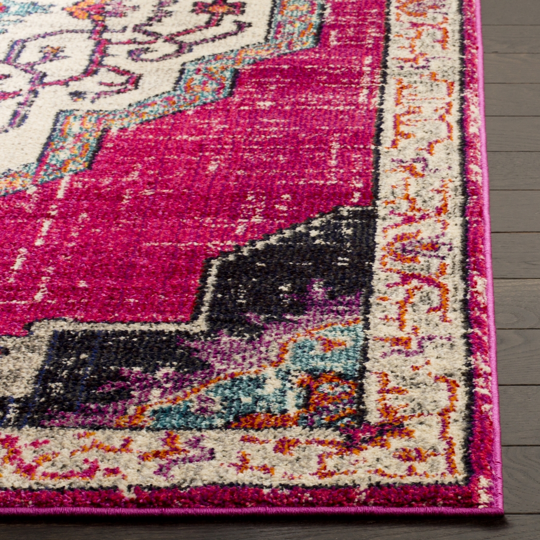 Featherbrook Pink 6'7 x 9'2 Rug - Thumbnail - Image 2