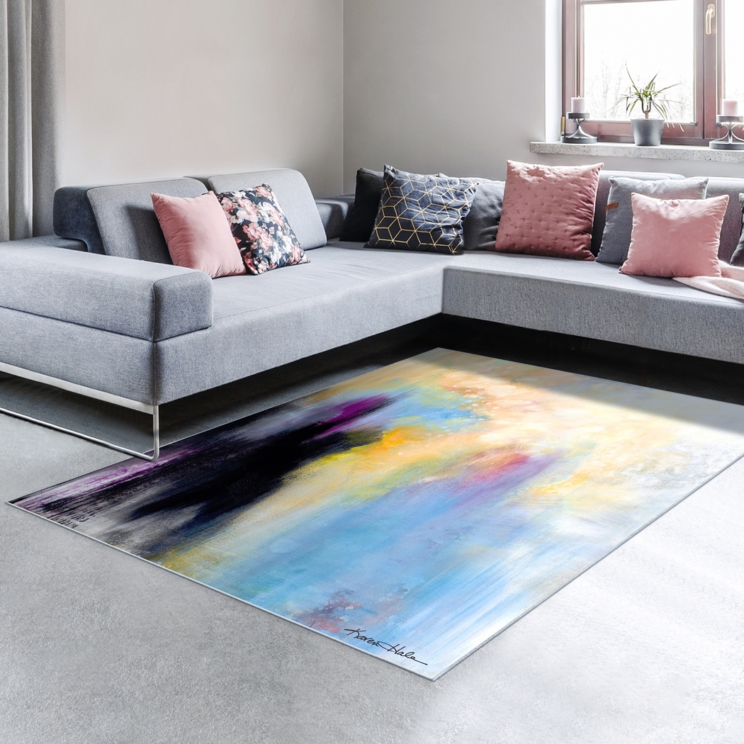 Feathergrip Multi 5' x 7'7 Rug - Thumbnail - Image 2