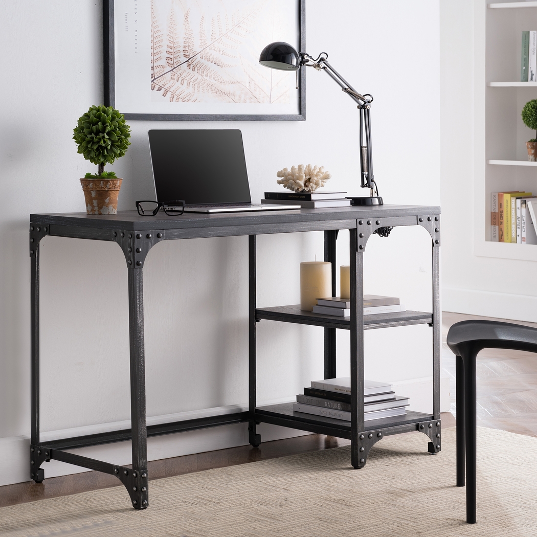 Fechet Black Desk - Thumbnail - Image 3